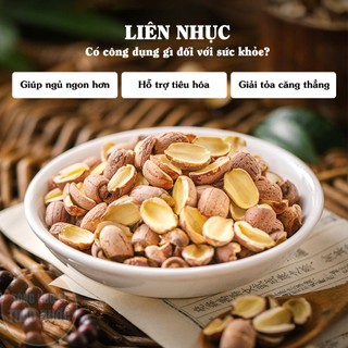 Liên nhục 500g, hạt sen nam nguyên vỏ, khô, thơm, giúp an thần, ngủ ngon, dưỡng tâm
