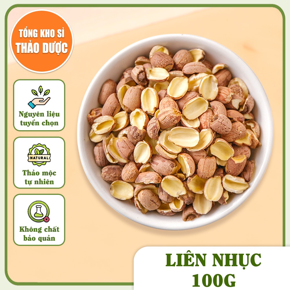 Liên nhục 100g, hạt sen nam nguyên vỏ, khô, thơm, giúp an thần, ngủ ngon, dưỡng tâm