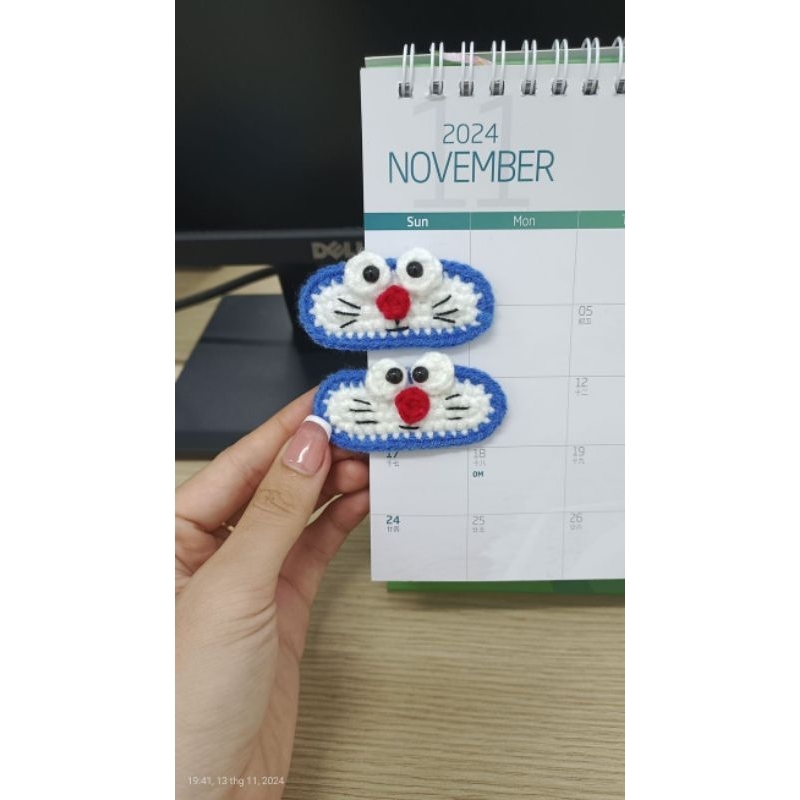 Kẹp Tóc Len Doraemon