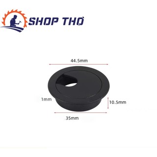 Bộ nắp luồn dây điện D35, D50, D60, D80mm màu xám và màu đen chất liệu nhựa.