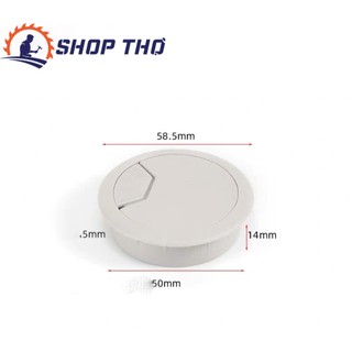 Bộ nắp luồn dây điện D35, D50, D60, D80mm màu xám và màu đen chất liệu nhựa.