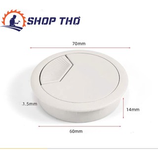 Bộ nắp luồn dây điện D35, D50, D60, D80mm màu xám và màu đen chất liệu nhựa.