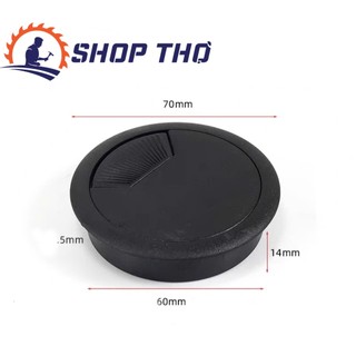 Bộ nắp luồn dây điện D35, D50, D60, D80mm màu xám và màu đen chất liệu nhựa.