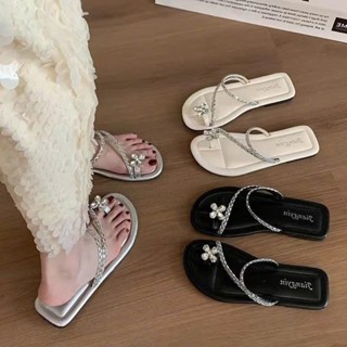 Hai Linda Dép Xỏ Kim Cương giả đa năng dành cho nữ Dép đi biển thoải mái