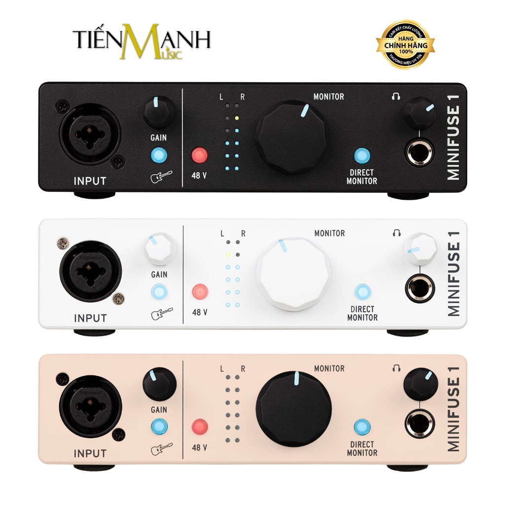 [Chính Hãng] Soundcard Arturia MiniFuse 1 - Sound Card Mini Fuse Bộ Thu Âm, Livestream USB Audio Int