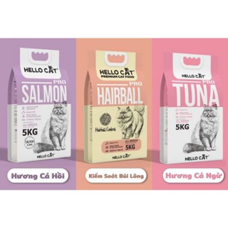 Thức ăn hạt khô cho mèo mọi lứa tuổi HELLO CAT 5kg nguyên seal - Petshop MewMew