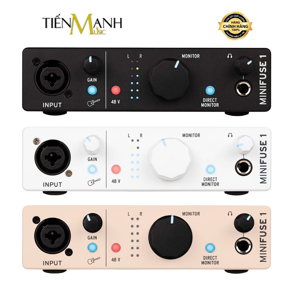 [Chính Hãng] Soundcard Arturia MiniFuse 1 - Sound Card Mini Fuse Thu Âm Thanh, Livestream USB Audio 