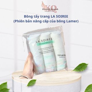 Bông tẩy trang LA SOIREE (phiên bản nâng cấp của bông Lamer với nhiều hơn 24 miếng) 💚 225 miếng - 500 miếng