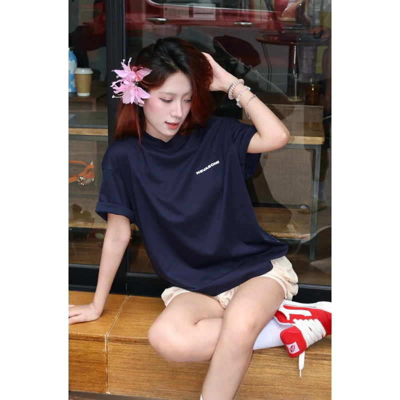 [Premium] Áo Thun Boxy Nevasome Premium Cotton 300gsm Tay Lỡ Form Boxy Rộng Nam Nữ Cổ Tròn | BigBuy360 - bigbuy360.vn