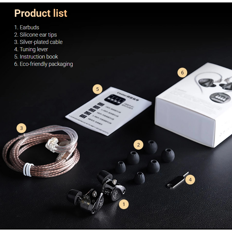 [HỎA TỐC] Tai Nghe Nhét Tai KZ Castor Và Castor Pro HIFI Dual Driver Dynamic Có 16 Chế Độ Chỉnh Âm | BigBuy360 - bigbuy360.vn