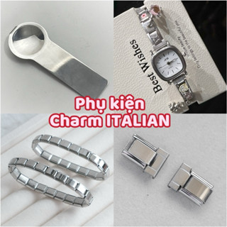 (Sẵn hàng) Phụ kiện móc charm italian và móc đồng hồ