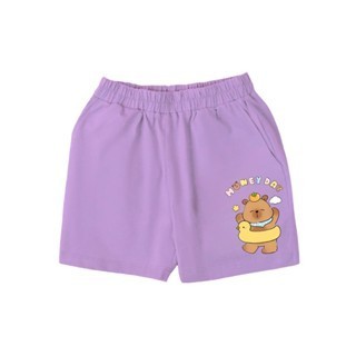 Quần short Hình CapyBara Honey Day , vải thun cotton co giãn– bé vận động thoải mái cả ngày (M 177)
