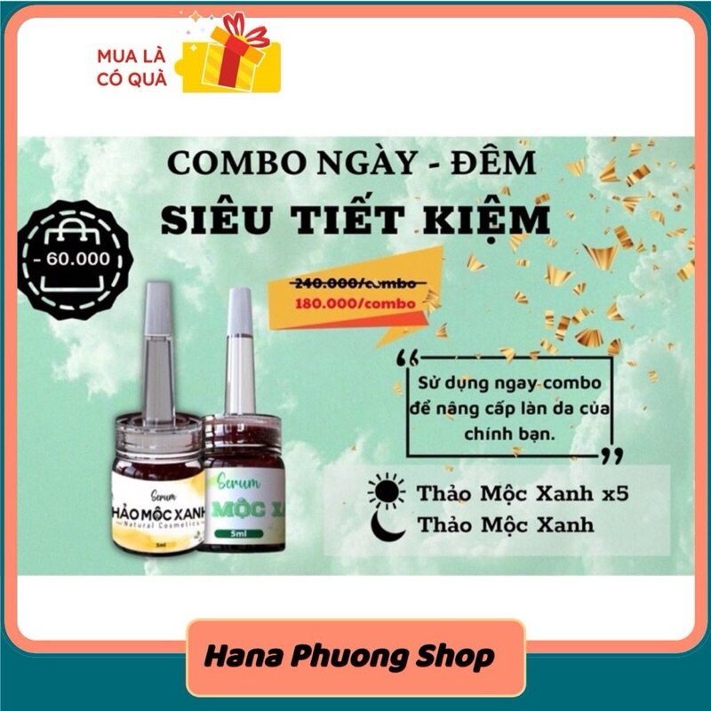 [Sẵn Hàng] COMBO Thảo Mộc Xanh