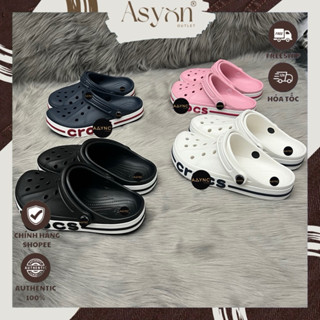 (Auth) Dép Sục Classic Clog Bayaband Unisex Nam Nữ Màu Trắng Đen Hồng Xám Xanh Navy Basic Đế Thấp 3cm - Asyon Outlet