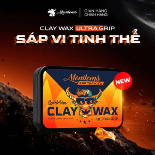 Sáp vuốt tóc, tạo kiểu tóc Menitems Clay Wax Ultra Grip, Sáp vi tinh thể hiệu năng cao