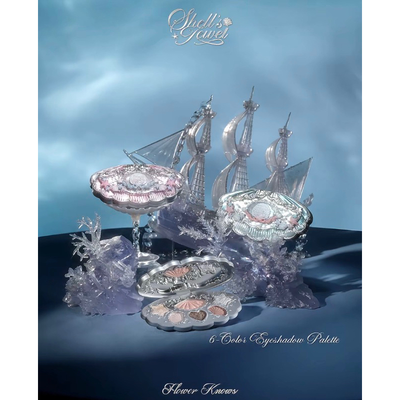 [Chính Hãng] Bảng Phấn Mắt Flower Knows Shell's Jewel Collection
