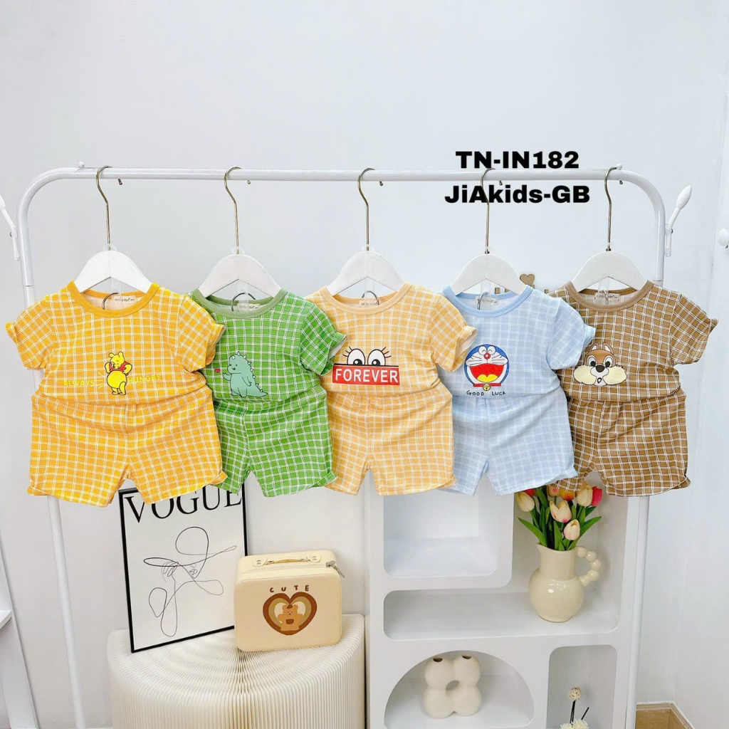 Bộ Cộc Tay  Bé Trai-Gái Minky Mom Chính Hãng Vải Thun Lạnh Babulala B2-TN-39