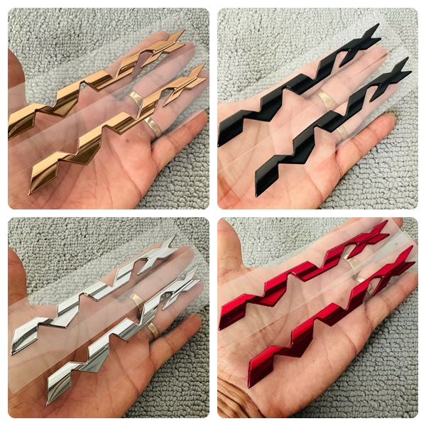 Tem NVX 125 155 chữ nổi hàng cao cấp phôi keo trắng đục siêu chắc