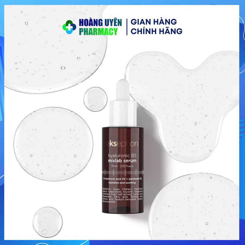Serum Ekseption Cấp ẩm Hyaluronic B5 Mixlab Serum