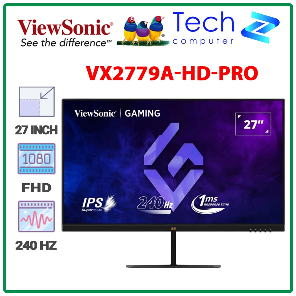 Màn Hình Gaming ViewSonic VX2779A-HD-PRO (27 inch - IPS - FHD - 240Hz - 1ms)