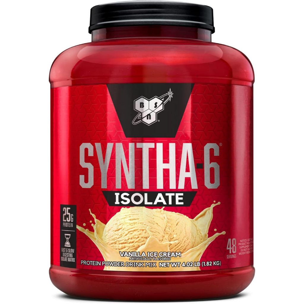 BSN Syntha-6 Isolate Protein Powder Drink Mix Protein Supplement, 1.82kg, 1 Hủ