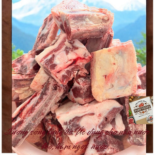 Xương sóng lưng bò Úc -1kg- phần này không thịt - dùng để hầm ngọt nước lèo (túi 1kg)/ Aus.beef back ribs