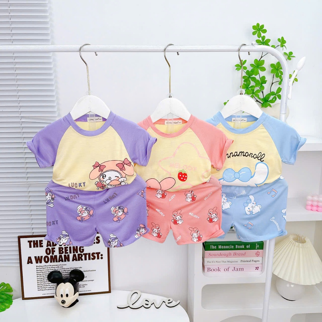 MINKY MOM Chính Hãng BỘ ĐỒ CỘC IN HỌA TIẾT DỄ THƯƠNG CHO BÉ - Favybaby B2-TN-40