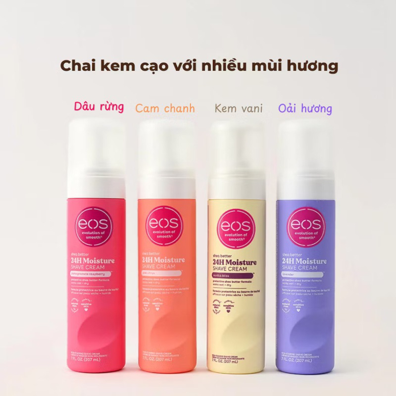 Kem cạo lông EOS - HÀNG MỸ CHÍNH HÃNG  - 100% AUTH