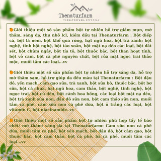 Bột mặt nạ dẻo hỗ trợ phục hồi da giảm mụn Thenaturfarm[ COOL MASK ] [ 100GR ]