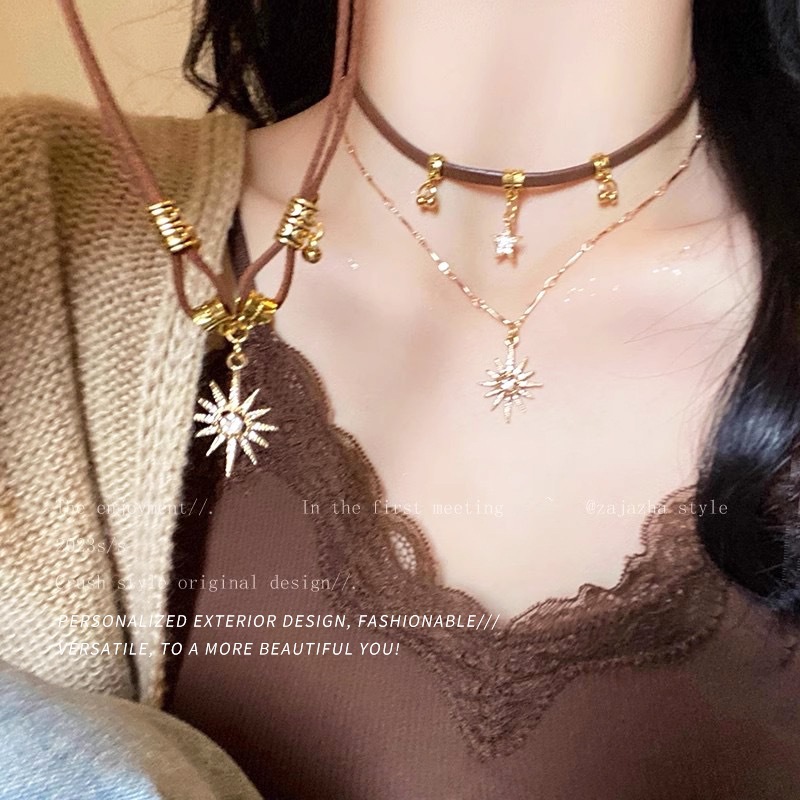 Vòng cổ choker ngôi sao tám cánh phong cách y2k cá tính sang chảnh ponnie | BigBuy360 - bigbuy360.vn