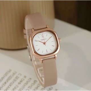 Đồng Hồ Nữ Dây Da PANMILA Chính Hãng Chống Nước 3ATM, Mặt Cushion Thời Trang 0562