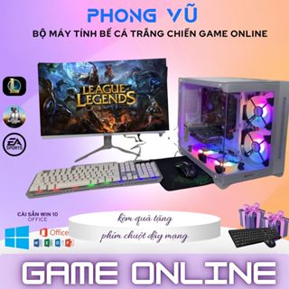 Case Máy Tính Bể Cá Hai Mặt Kính  Core i7 i5 i3, Ram 8Gb/16Gb, SSD 256 GB Card Rời GT7xx Chơi Mượt Mọi Game Online