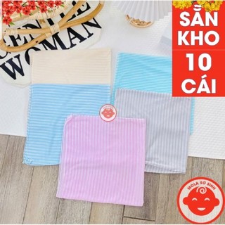 10 Chiếc Tã Vuông Kẻ - Tã Chéo Kẻ Cotton Cho Bé Sơ Sinh