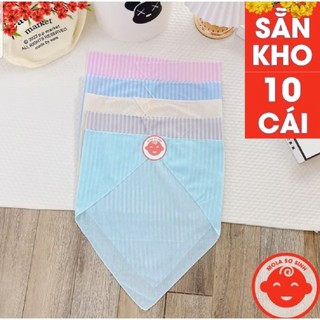 10 Chiếc Tã Vuông Kẻ - Tã Chéo Kẻ Cotton Cho Bé Sơ Sinh