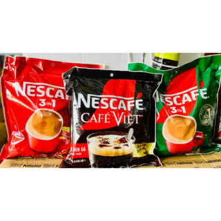  Cà phê Nescafe 3 in 1 Hài Hòa đỏ   Vị Rang đậm xanh 16g 1goi 46 gói DATE 2026 New 