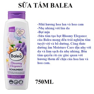 SỮA TẮM  BALEA ĐỨC DÀNH CHO TRẺ EM VÀ NGƯỜI LỚN 300ml&750ML ĐỨC