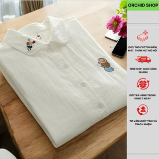 Sơ mi nữ, Sơ mi công sở, Áo dài tay thêu, Sơ mi nữ thêu, Sơ mi thêu hot nhất 2025, Áo dài tay thêu