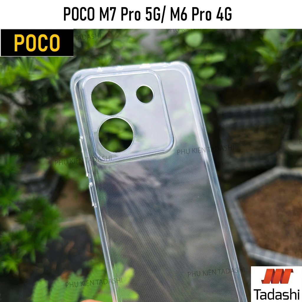 Ốp Lưng Dẻo POCO M7 Pro 5G, POCO M6 Pro 4G, POCO F7, Poco F7 Pro/ F7 Ultra Trong Suốt Ôm Khít Máy, C