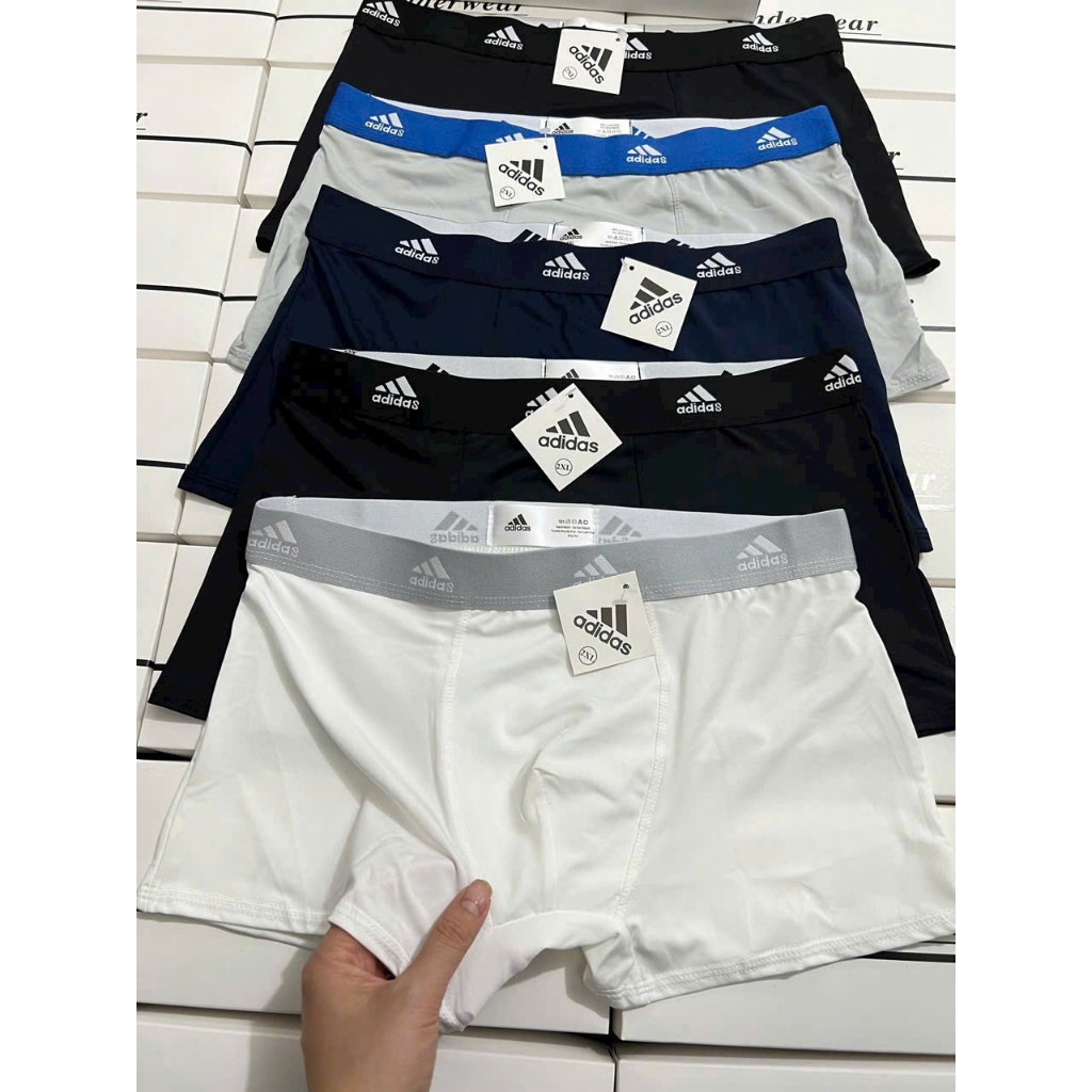COMBO  4 - 5 Quần Lót nam Thun lạnh mềm mát co giãn có 4 mầu như hinh Boxer