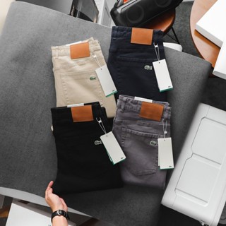 Quần dài nam vải kaki jean xuất dư full hộp cao cấp, chất vải mềm mịn, dày dặn co giãn mạnh chuẩn form slim fit - DILANO