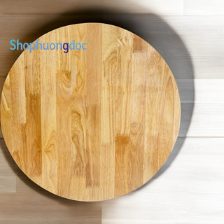 Bàn tròn gỗ cao su siêu bền đẹp đường kính 60cm