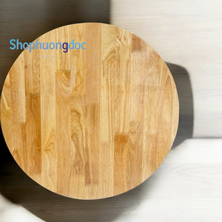 Bàn tròn gỗ cao su siêu bền đẹp đường kính 60cm