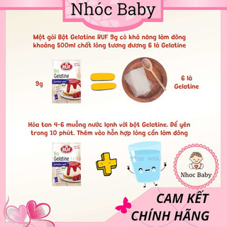 Bột Gelatine RUF dạng bột và lá (Đức)