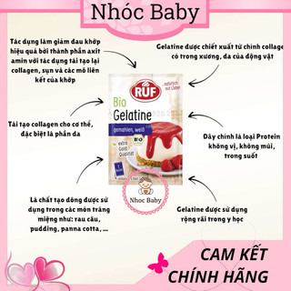 Bột Gelatine RUF dạng bột và lá (Đức)
