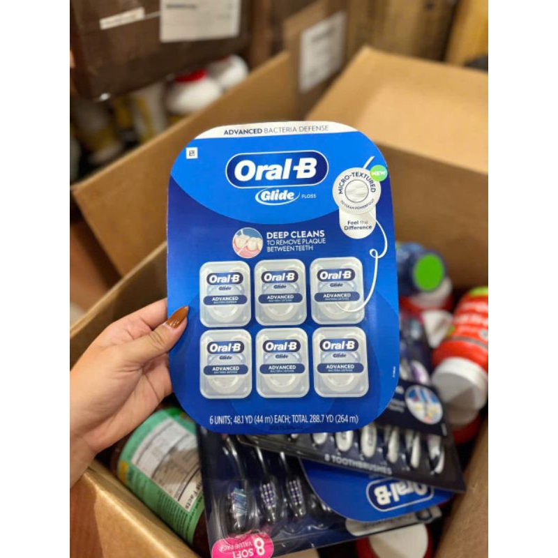 Hàng chuẩn Cosco - Chỉ nha khoa Oral-B Glide Advanced (6x44m)