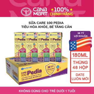 Thùng sữa bột pha sẵn Nutricare Care 100 Gold cho trẻ thấp còi 48 hộp cải tiến thành Care 100 PEDIA
