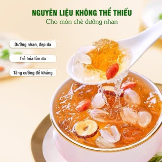 Nấm tuyết 1kg, ngân nhĩ vàng khô, không tẩy, nguyên liệu nấu chè, thơm ngon, tốt cho sức khỏe