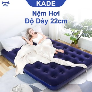 (Nhiều size) Đệm hơi, nệm hơi KADE cao cấp có Bơm khí bằng tay, tải trọng cao, siêu êm, đệm gấp gọn
