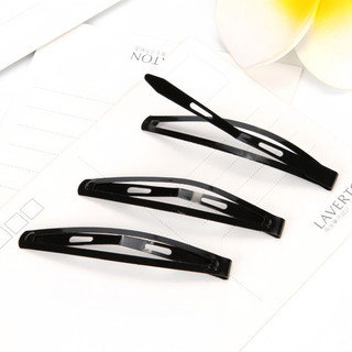 Vỉ 12 Kẹp tóc mái màu đen đơn giản dễ dùng - SP000396