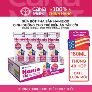 Thùng 48 hộp sữa bột pha sẵn Hanie Kid Nutricare cho trẻ biếng ăn suy dinh dưỡng